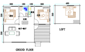 กระท่อมไม้แข็งพร้อมห้องใต้หลังคาสำหรับเกาะรีสอร์ทปรับแต่งได้เป็นมิตรกับสิ่งแวดล้อม - Product Image 6