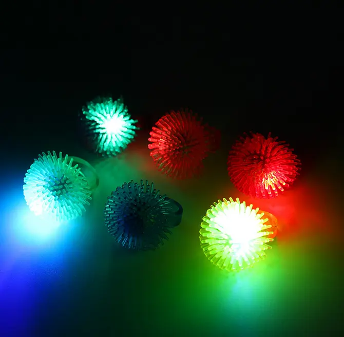 एलईडी चमकती फिंगर रिंग लाइट पार्टी प्रकाश अप खिलौने रात क्लब पार्टी की आपूर्ति उत्सव के लिए