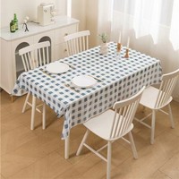 Nappe de table en PEVA à carreaux imprimés imperméables Couverture de conception personnalisée de style moderne pour décor de table à manger à la maison