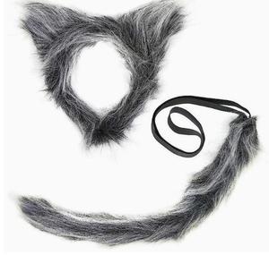 Nouveau Costume de Loup pour Filles avec Bandeau <span class=keywords><strong>Oreilles</strong></span> de Loup, Queue et Jupe, Déguisement de Loup pour Enfants, Costume de Scène, Cadeau d'Anniversaire, Robe d'Animal pour Halloween - Product Image 6