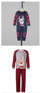 Ensemble de pyjama personnalisé grande taille pour <span class=keywords><strong>femme</strong></span>, tenue de nuit de Noël unisexe, vêtements d'intérieur d'hiver à manches longues pour bébé, pyjamas assortis en polyester pour toute la famille - Product Image 5