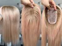 Rambut Asli Noblest Hair Terlaris Semua Warna, Rambut Eropa Tanpa Proses, Kutikula Tertata Rapi, Topper Mono Base untuk Wanita Semua Ukuran