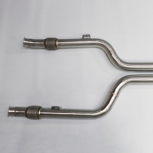 ระบบท่อไอเสียสมรรถนะสูงแบบ Catback สำหรับรถยนต์ Mercedes-Benz AMG W205 3.0T ปี 2016-2018 พร้อมวาล์วและท่อเก็บเสียง - Product Image 4