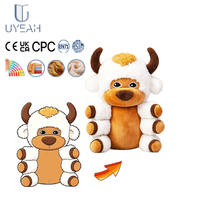 Uyeah OEM/ODM CE/EN71/GRS Adorables poupées de vache robot en peluche au design personnalisé, jouets en peluche doux et personnalisés, cadeaux pour enfants