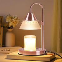 Lampe chauffe-bougie électrique avec hauteur réglable, brûleur de cire aromatique en métal pour bureau, spa, chambre à coucher, décoration, cadeau
