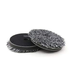 Professional Wool <strong>Pad</strong> Heavy Cutting <strong>Pad</strong> 6Inch Lambs Wool Polishing Buffing <strong>Pad</strong> <strong>Mixed</strong> Black and White - Product Image 1