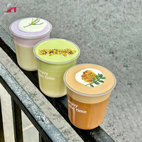 Vasos Desechables de Plástico PET de 89 mm para Bebidas Frías, Smoothies, Matcha y Postres, con Logotipo Personalizado al por Mayor, Grado Alimenticio