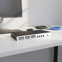 Switch Administrado 5735-L24T4S-A-V2 5735-L24P4S-A-V2, 24 Puertos Gigabit PoE+, 4xSFP Gigabit Uplink, Switch de Acceso Empresarial de Capa 3