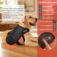 Attelle de thérapie par lumière rouge LED pour le dos des animaux de compagnie (chiens et chats) 660nm 850nm, soutien de la colonne vertébrale et soulagement de la douleur