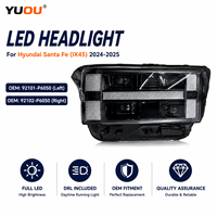 Ensemble de phares LED 12V neuf 6000K pour Santa Fe IX45 2024 2025 OEM 92101-P6050 92102-P6050 DRL