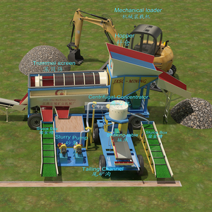 Tiết kiệm năng lượng placer cát vàng Nhà Máy chế biến Vàng rửa tập trung vàng Nhà Máy rửa - Product Image 1