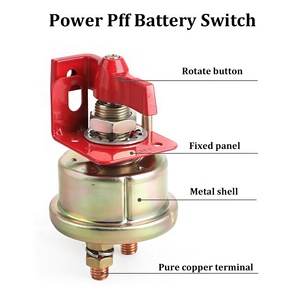 Interruptor de Batería Rotatorio de 12V con Rosca <span class=keywords><strong>M10</strong></span> para Autocaravanas, Barcos, Camiones, Vehículos Recreativos, Automóviles, de Alta Resistencia, 300A, Aislador Giratorio de Corte - Product Image 4