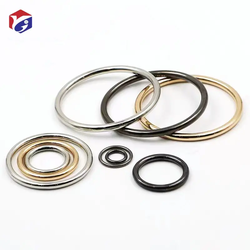 Black Gold Metal Rings for Macrame Plant Hangers Dog Collars Thick Welded Heavy Duty Metal O Rings for Macrame Craft Ring 50mm