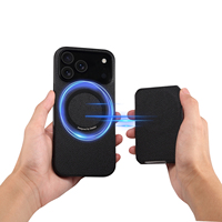 Étui de téléphone en cuir PU grain litchi avec porte-cartes magnétique et béquille, OEM/ODM Denior, directement de l'usine, logo personnalisé disponible