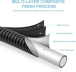 Manguera de Ducha Flexible Universal Moderna de Acero Inoxidable, Manguera de Ducha Extra Larga de PVC a Prueba de Fugas - Product Image 6