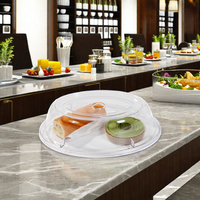Couvercle de présentation de gâteau de couvercle d'ustensiles de cuisine de pique-nique en plastique transparent Rectangle pour les couvertures de plat de service de nourriture pour les hôtels et les restaurants