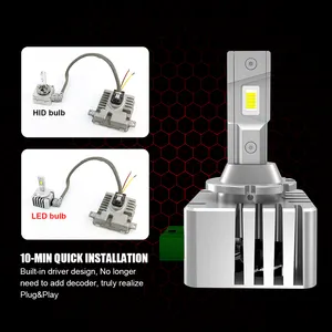 Factory D LED Headlight Connect To OEM Ballast D1/D2/D3/D4/D5/D8 Led D2s 6000k Hid D2s To Led Conversion