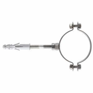 VRM INOX 110-120 4 \ "ปลอกท่อสแตนเลสพร้อมสลักไนล่อน3219ที่หนีบท่อ Vorpa - Product Image 1