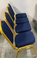 Chaises d'hôtel en gros, qualité commerciale, empilables, en métal (résistantes au feu, capacité de charge 500 kg)