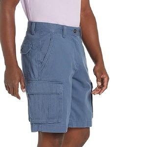 Pantalones cortos deportivos Cargo de secado rápido transpirables ecológicos de color sólido personalizables al por mayor para hombre con cremallera informal al aire libre - Product Image 6