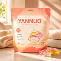 Emballage personnalisé OEM pour dosettes de lessive / Sachet de lessive portable à fermeture éclair sécurisée pour enfants