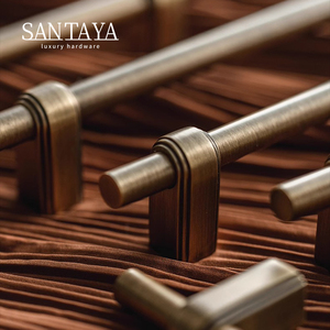 Rắn brass tủ xử lý và núm ngăn kéo knobs t bar phòng ngủ nhà bếp xử lý phần cứng/ngăn kéo kéo Antique Bronze - Product Image 5