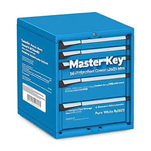 Fami Master Key Comfort <b>Drawer</b> Cabinet 561x726x600 Mm 4 <b>Drawers</b> <b>Tool</b> Storage Pure White Ral9010 - Product Image 2
