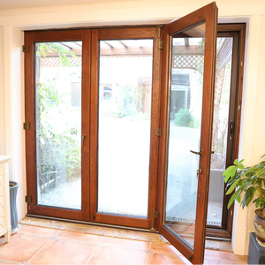 Portes pliantes en bois massif à haute résistance, sans odeur piquante, portes coulissantes pliantes silencieuses et lisses, grain de bois naturel, portes accordéon - Product Image 1
