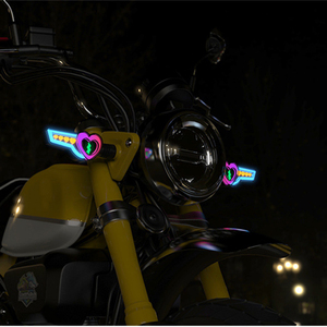 Đèn <span class=keywords><strong>LED</strong></span> Cảnh Báo Thông Dụng Đèn Tín Hiệu Mini Đèn Báo Rẽ Hình Trái Tim Độc Đáo Nhiều Màu Sắc Cho Xe Máy - Product Image 3