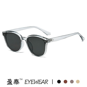 Yingtai Eyewear <b>Sunglasses</b> PC Frame UV400 Protection Unisex Class 2 Sunshades Black <b>Round</b> Style - Product Image 4