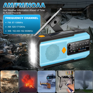 Radio de Emergencia con Logotipo Personalizado, Radio Solar de Manivela con Linterna, Luz de Lectura, Banco de Energía y Altavoz Inalámbrico - Product Image 2