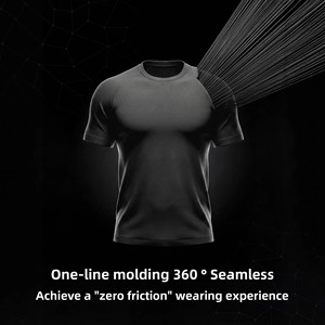 T-<span class=keywords><strong>shirt</strong></span> de sport pour homme Tai <span class=keywords><strong>Le</strong></span> Star Sports 3M Solid Sporty à séchage rapide, sans couture, respirant, en nylon, manches courtes, printemps-été - Product Image 3
