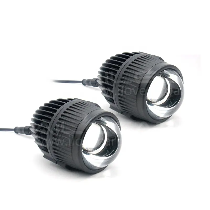 עמיד למים 2 אינץ מטריקס Bi ערפל LED מקרן עדשת J20S 5500K שטוח קו LED ערפל מקרן עדשה עם LED לייזר אור עבור כל רכב