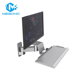 Meisonic T9-MA01KB Argent – Support mural tout-en-un pour moniteur industriel, <span class=keywords><strong>bras</strong></span> de fixation pour écran tactile et <span class=keywords><strong>ordinateur</strong></span> de bureau - Product Image 1