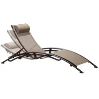 BONNY-tumbona impermeable para exteriores, silla de playa portátil plegable con protector solar, cama de piscina para ocio