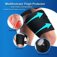 Attelle de cuisse, bandage pour les ischio-jambiers et les quadriceps, manchon de compression réglable pour les douleurs musculaires de la zone inguinale, les entorses, les quadriceps, la tendinite
