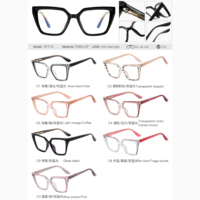Lunettes optiques pour femmes MS 97714, monture large tendance, TR90, filtre bloquant la lumière bleue