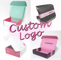 Boîte d'expédition en carton ondulé personnalisée avec insert, grand format, pour cosmétiques et soins de la peau, avec logo imprimé, conception gratuite
