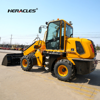 Chargeuse sur pneus télescopique CE certifiée Heracles 4x4 1,5 tonne 0,65 m³ avec moteur et boîte de vitesses, moment de charge élevé pour chantier de construction