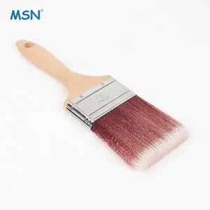 MSN Polyester Paint Brush wooden handle oil custom personalized paint brush paint edger roller brush