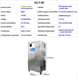 60g 70G 80g 100g Máy phát điện <span class=keywords><strong>Ozone</strong></span> cho lạnh lưu trữ khử trùng không khí và bảo quản thực phẩm - Product Image 5