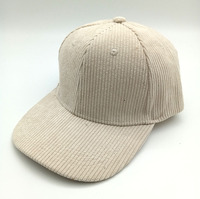 Gorra de Béisbol Clásica Ajustable de Pana Lisa - Gorra Deportiva Casual de Color Sólido