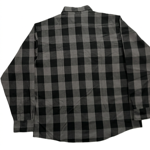 Camisa de Franela Casual para Hombre, Personalizada al por Mayor, Camisa a Cuadros de Algodón Suave |   Camisa de Franela a Cuadros con Botones para Senderismo al Aire Libre - Product Image 3