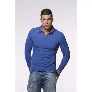 Polo a maniche lunghe con inserti a tema Italia - Product Image 1