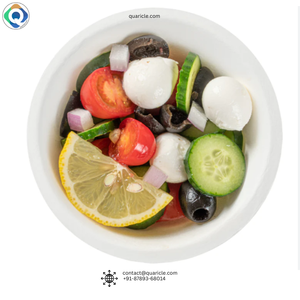 Exporter les bols ronds jetables anti-fuite de 12oz tendance en bagasse de canne à sucre Idéal pour les soupes Salades Repas à emporter - Product Image 2