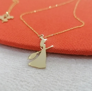Collar <span class=keywords><strong>de</strong></span> <span class=keywords><strong>Bruja</strong></span> Malvada del Oeste Chapado en Oro <span class=keywords><strong>de</strong></span> 18k, Colgante del Maravilloso <span class=keywords><strong>Mago</strong></span> <span class=keywords><strong>de</strong></span> <span class=keywords><strong>Oz</strong></span>, Joyería <span class=keywords><strong>de</strong></span> <span class=keywords><strong>Mago</strong></span> - Product Image 5