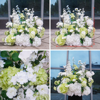 DKB Wit Groene Kunstmatige Hortensia Bloemarrangement Bruiloft Vloerstandaard Bloemstuk voor Hotel & Evenementendecoratie