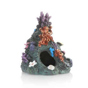 Decoraciones de acuario modernas de 220V, resina de Isla de Coral, <span class=keywords><strong>cueva</strong></span> de vidrio de plástico, <span class=keywords><strong>casa</strong></span> y <span class=keywords><strong>Puente</strong></span>, adorno de pecera rectangular - Product Image 1