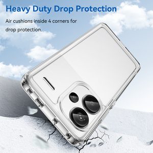 Pour Redmi Note 13 Pro + étui transparent, housse de téléphone portable en TPU souple antichoc durable anti-rayures de 2.0 MM pour Redmi Note 13 Pro Plus - Product Image 4