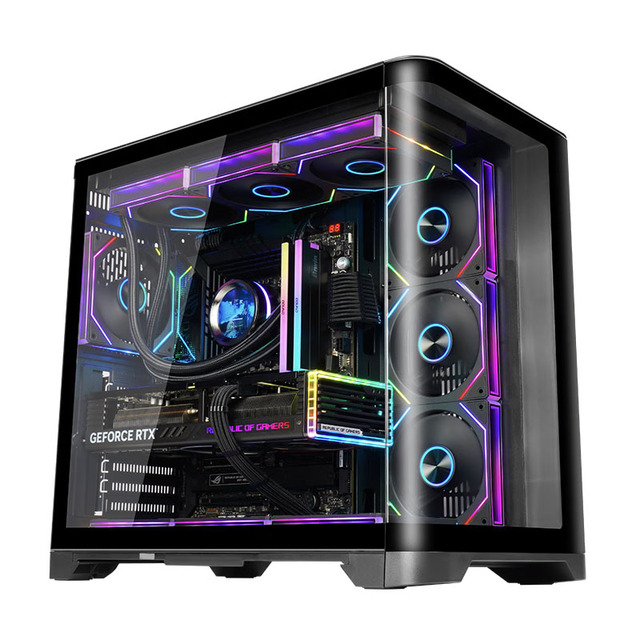 LY Hot Sell Gaming case Computer Supporting RGB Fans Atx case Gaming Pc case Desktop Cabinet Gamer RGB Boitier Pc Gamer